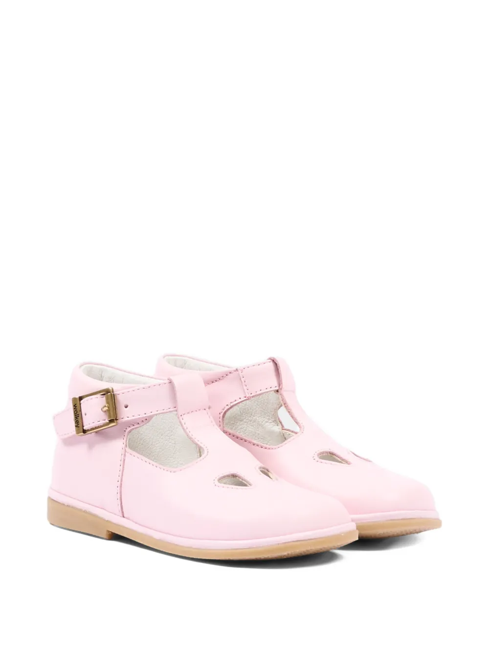 Walkey Leren schoenen met gesp Roze