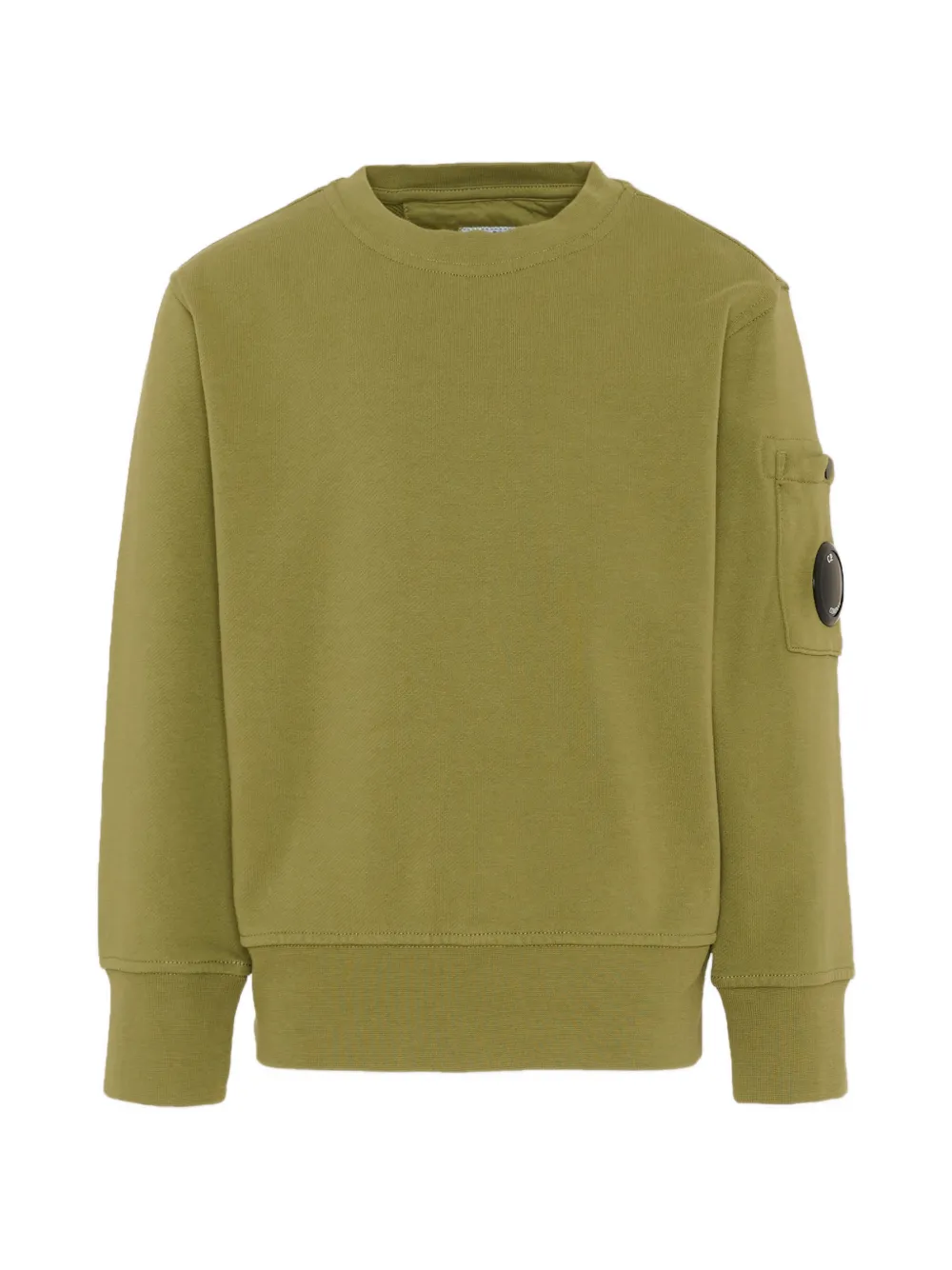 C.P. Company Kids patch crew-neck sweatshirt - Verde