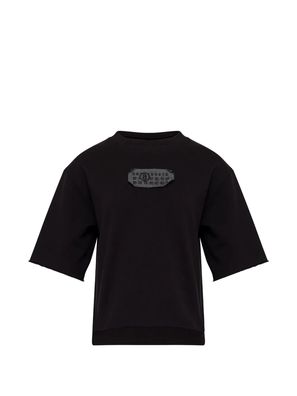 MM6 Maison Margiela Kurzärmeliges T-Shirt - Schwarz