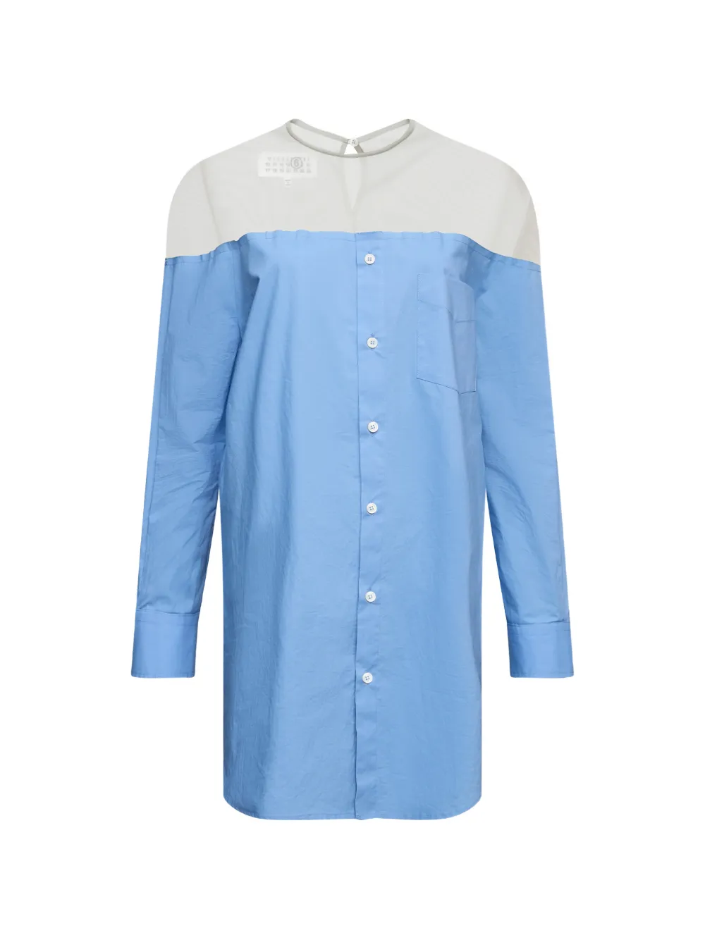 MM6 Maison Margiela Hemd mit Einsätzen - Blau