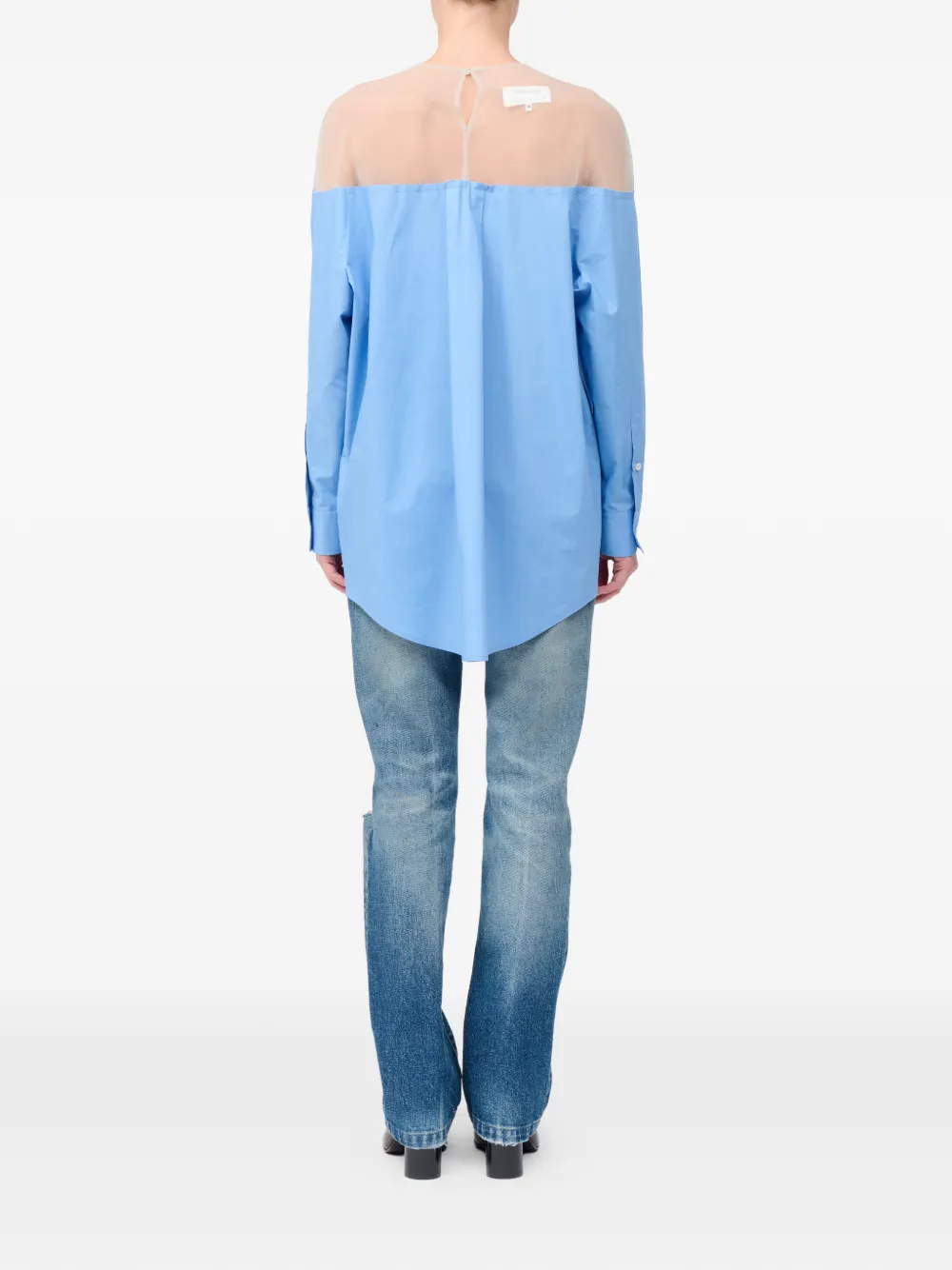MM6 Maison Margiela Blouse met vlak Blauw