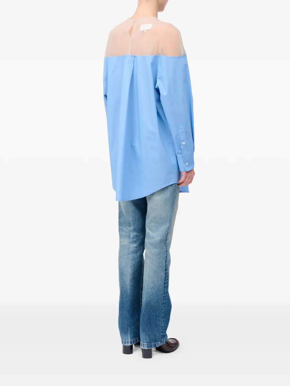 MM6 Maison Margiela Blouse met vlak Blauw