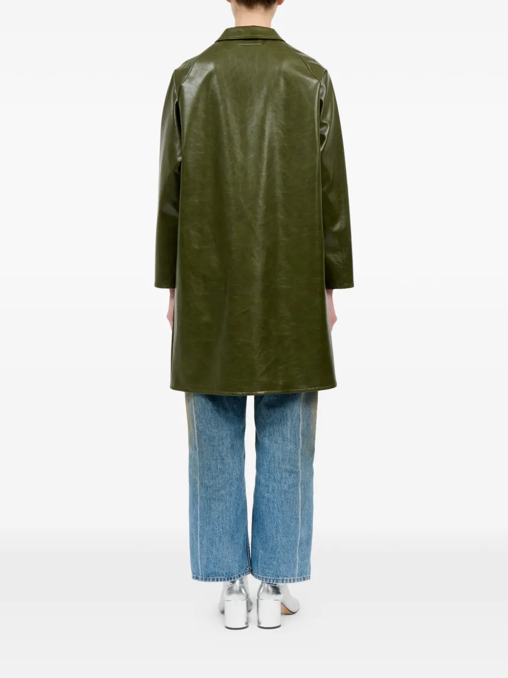 MM6 Maison Margiela Buttoned single-breasted Coat | Green