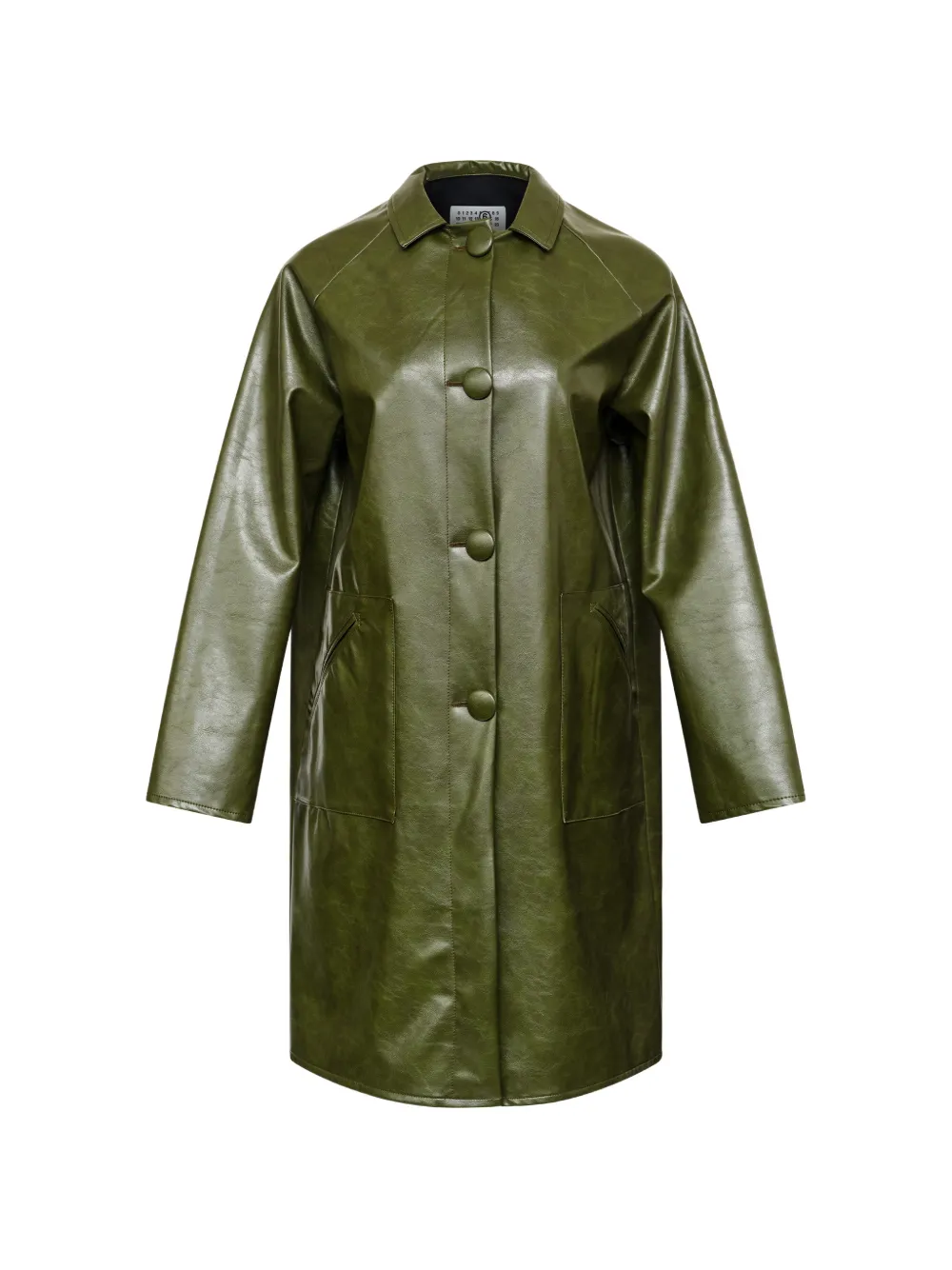 MM6 Maison Margiela buttoned single-breasted coat - Green