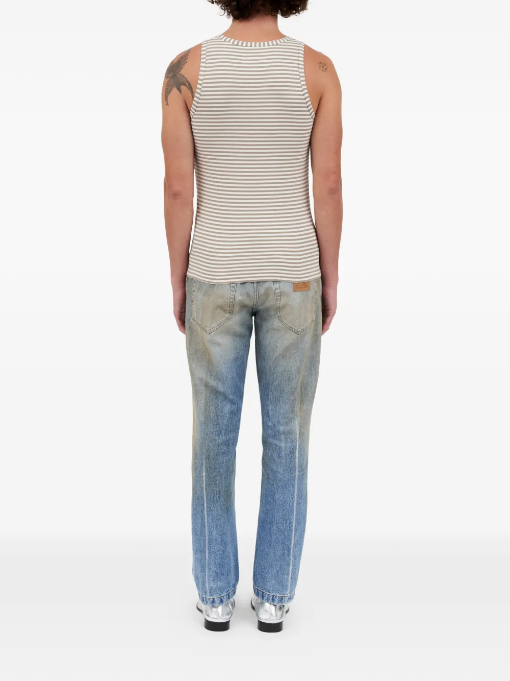 MM6 Maison Margiela Gestreepte top Beige