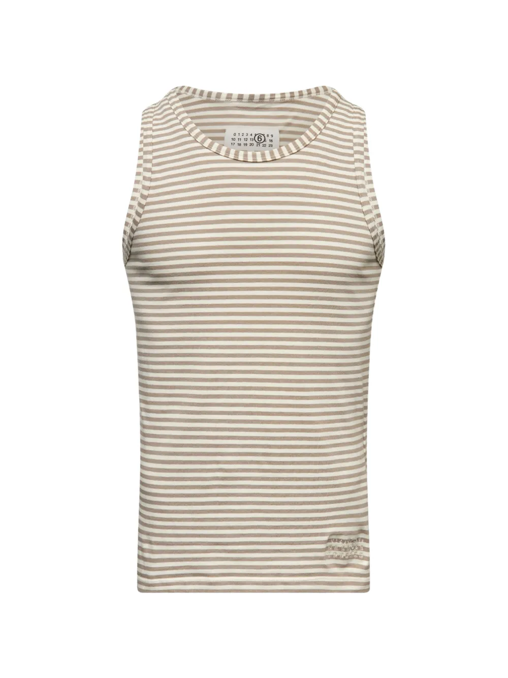 MM6 Maison Margiela Top a righe - Toni neutri
