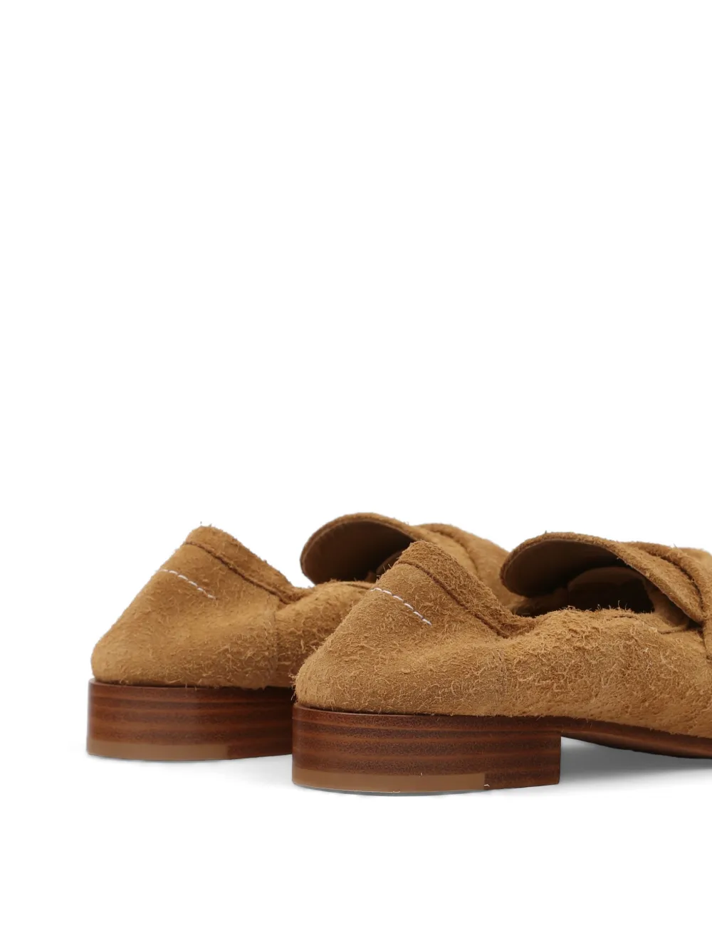 MM6 Maison Margiela Suède loafers Beige
