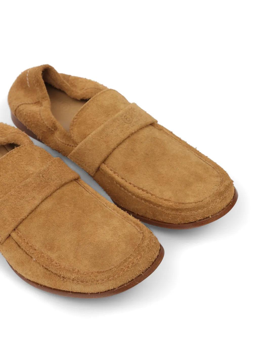 MM6 Maison Margiela Suède loafers Beige