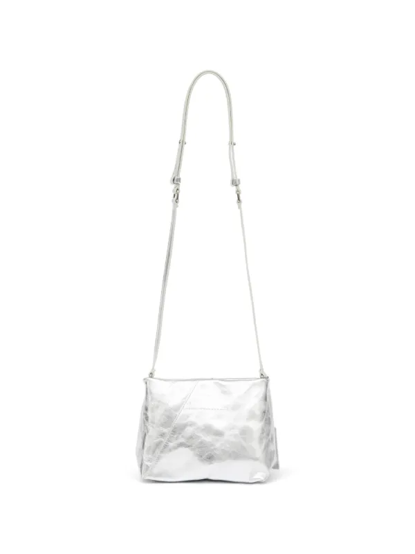 MM6 Maison Margiela ロゴタグ ショルダーバッグ | シルバートーン