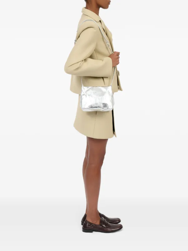 MM6 Maison Margiela ロゴタグ ショルダーバッグ | シルバートーン