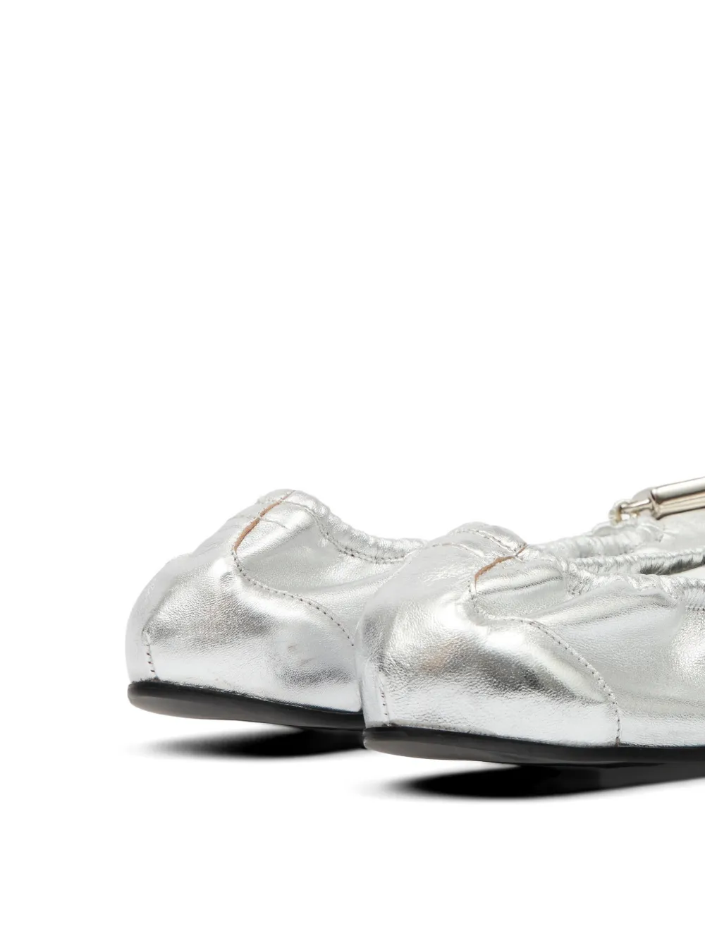 MM6 Maison Margiela Ballerina's met bedel Zilver
