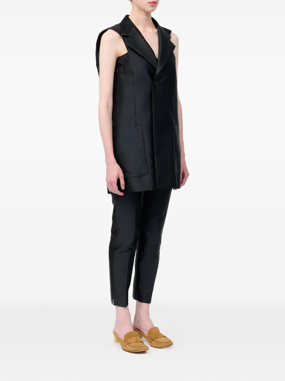MM6 Maison Margiela Mouwloze gilet Zwart