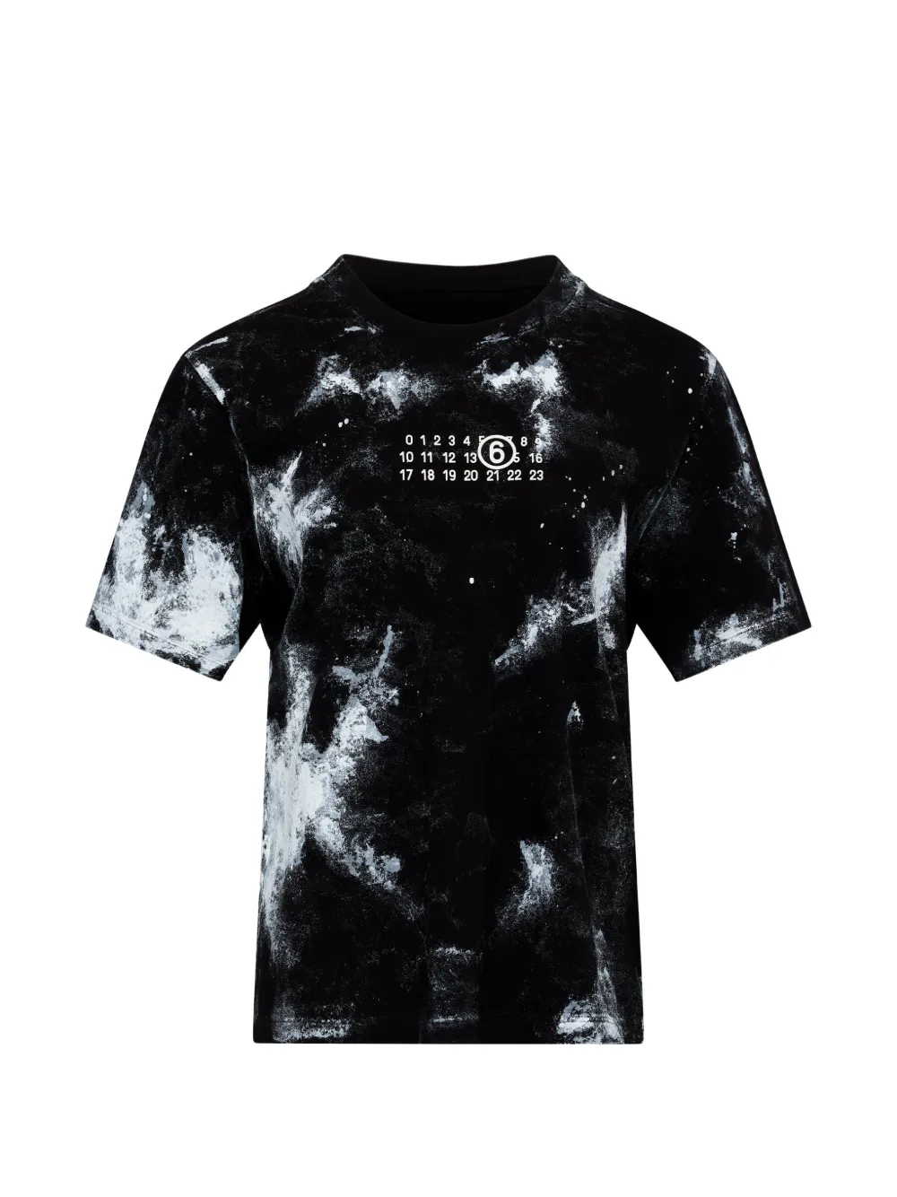 MM6 Maison Margiela Kurzärmeliges T-Shirt - Schwarz
