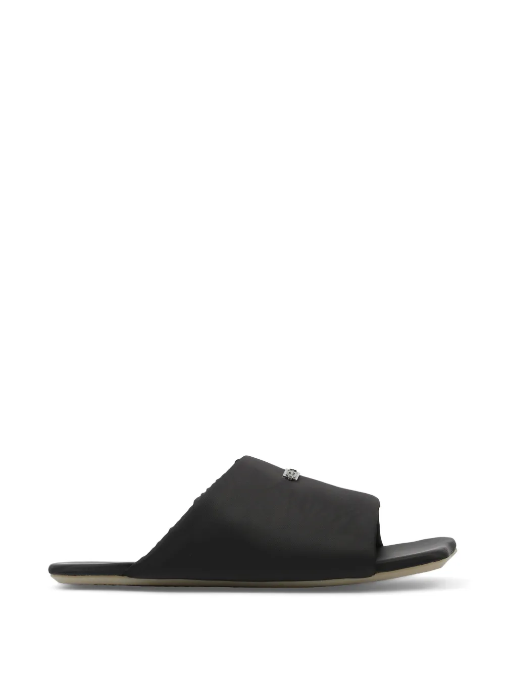 MM6 Maison Margiela Sandali con placca logo - Nero