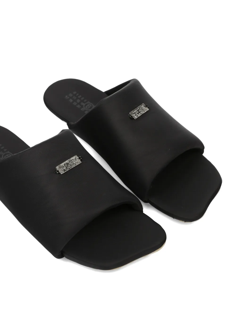 MM6 Maison Margiela Sandalen met logoplakkaat Zwart