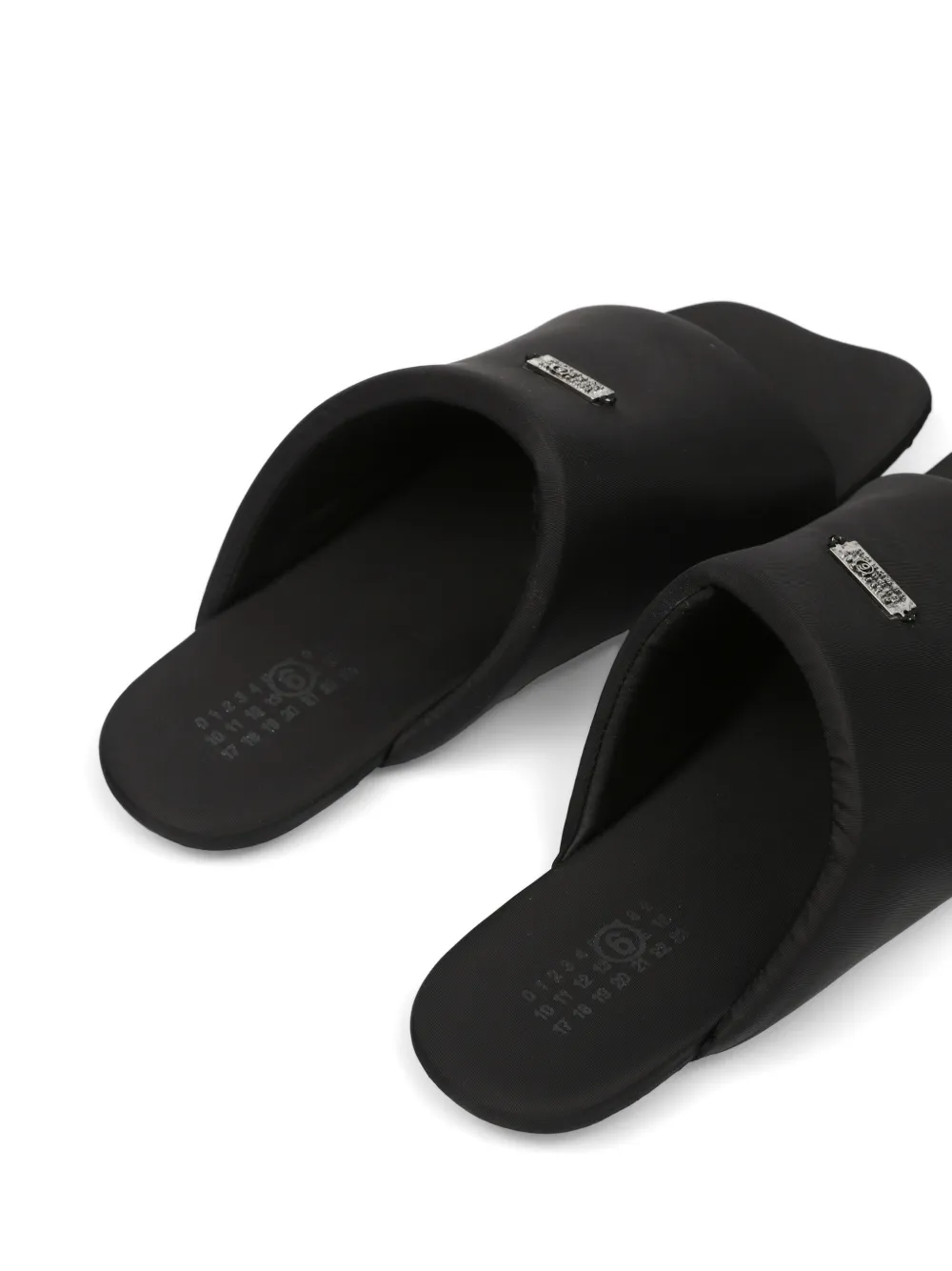 MM6 Maison Margiela Sandalen met logoplakkaat Zwart