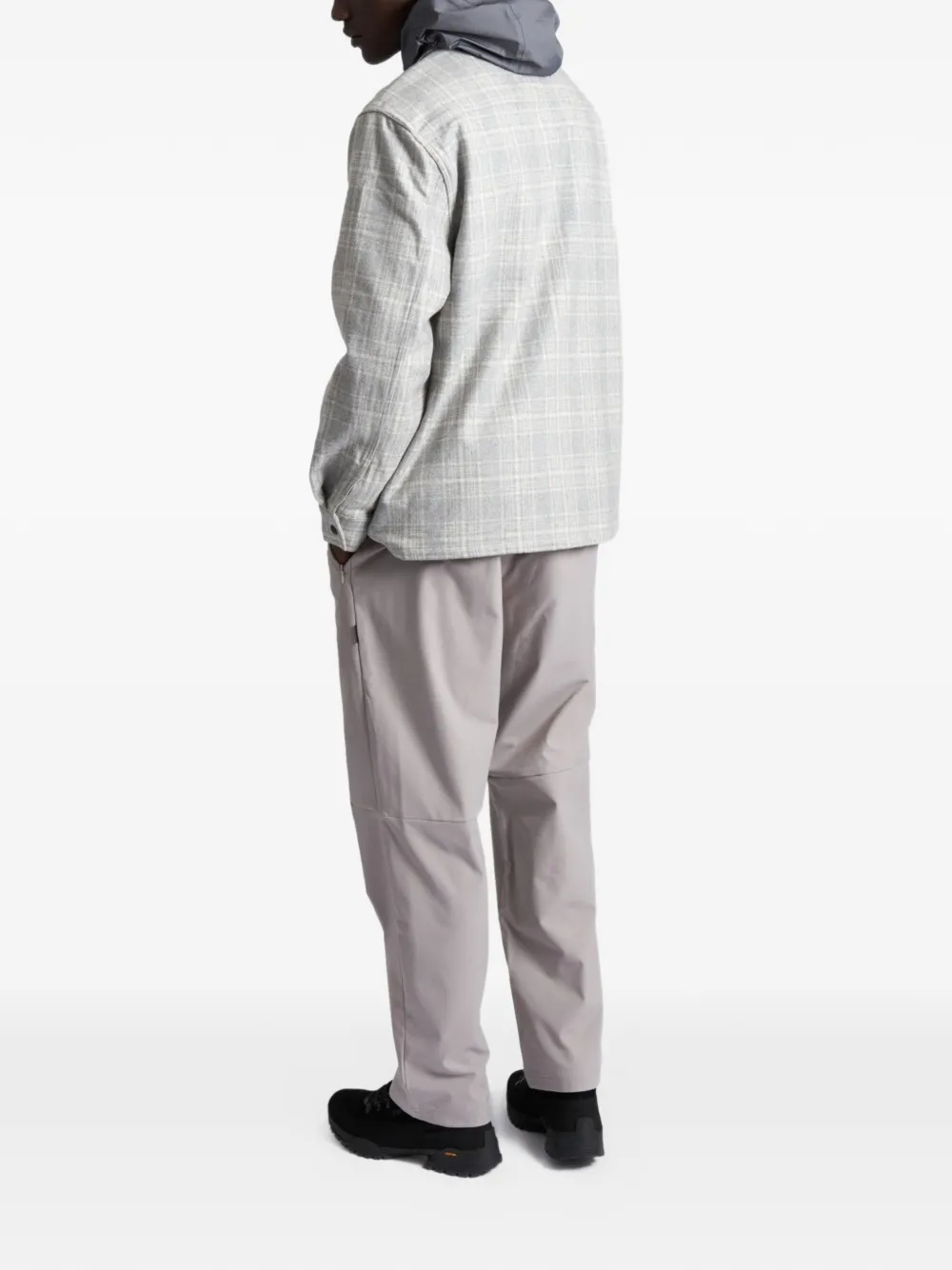  Parel Samara Checked Zip Shirt - Grey 