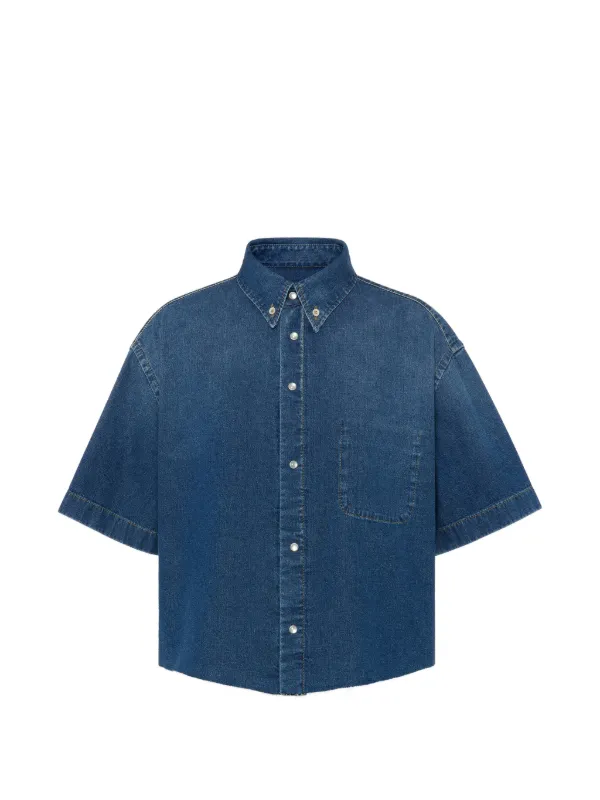 Maison Margiela Short-sleeves Shirt in Blue