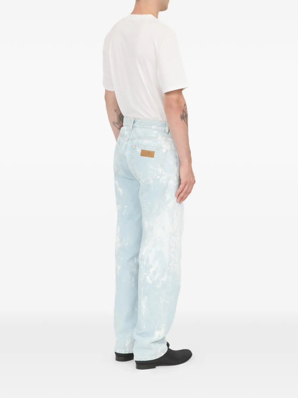 MM6 Maison Margiela Jeans met riemlussen Blauw