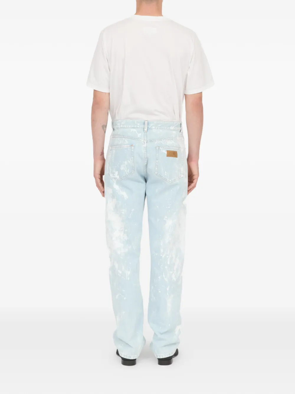 MM6 Maison Margiela Jeans met riemlussen Blauw