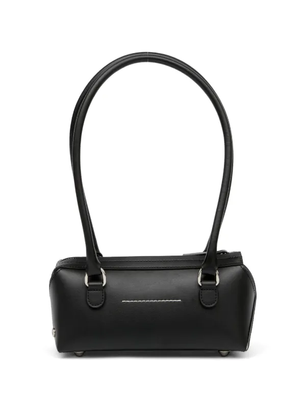 MM6 Maison Margiela Mini Bauletto J Logo Shoulder Bag | Black
