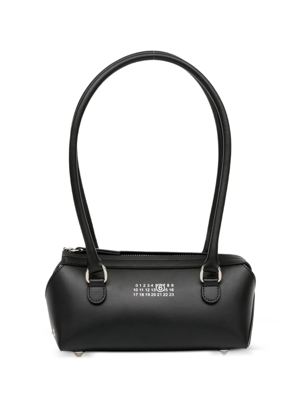 MM6 Maison Margiela Borsa a spalla Bauletto J mini con logo - Nero