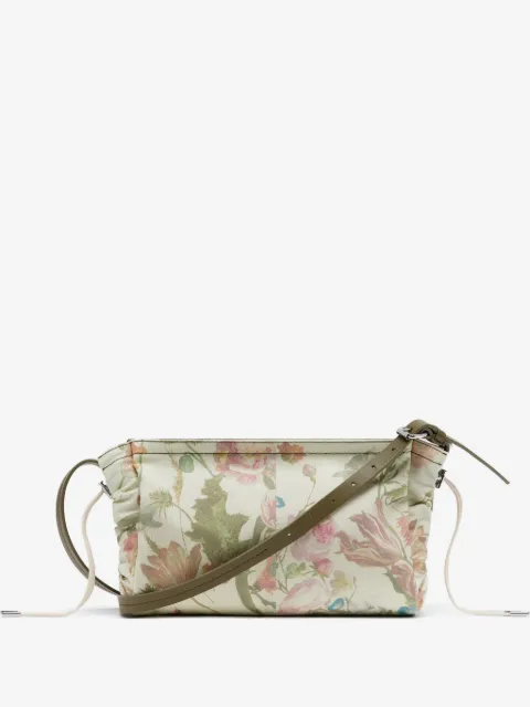Maison Margiela mochila tipo mensajero con cordones y motivo floral