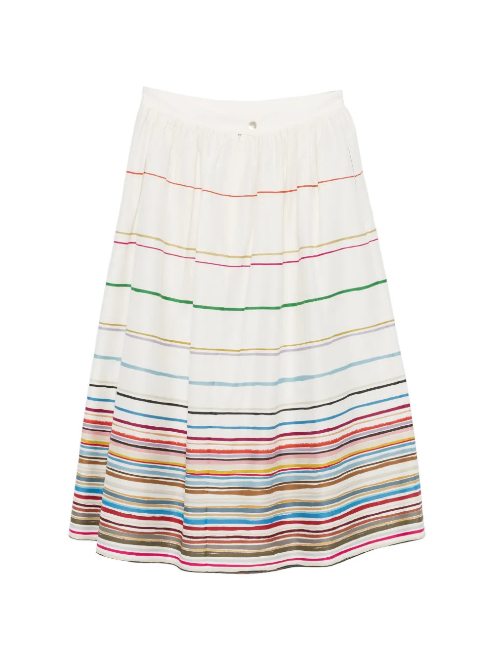 Paul Smith Gestreepte midi-rok Wit