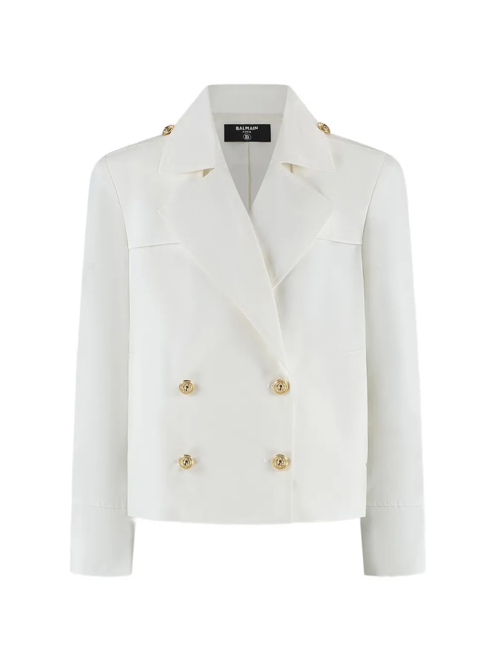 Balmain Kids double-breasted jacket - Bianco