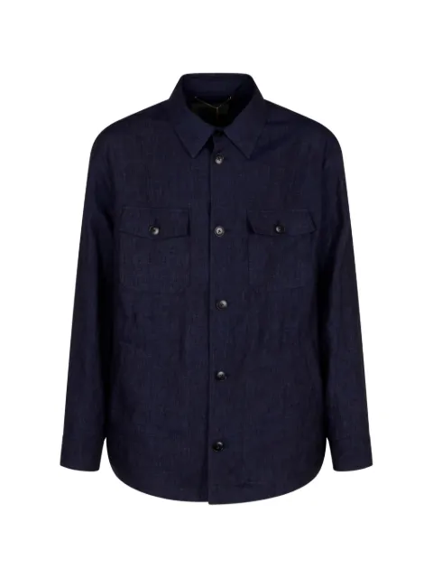 Canali flap-pocket jacket