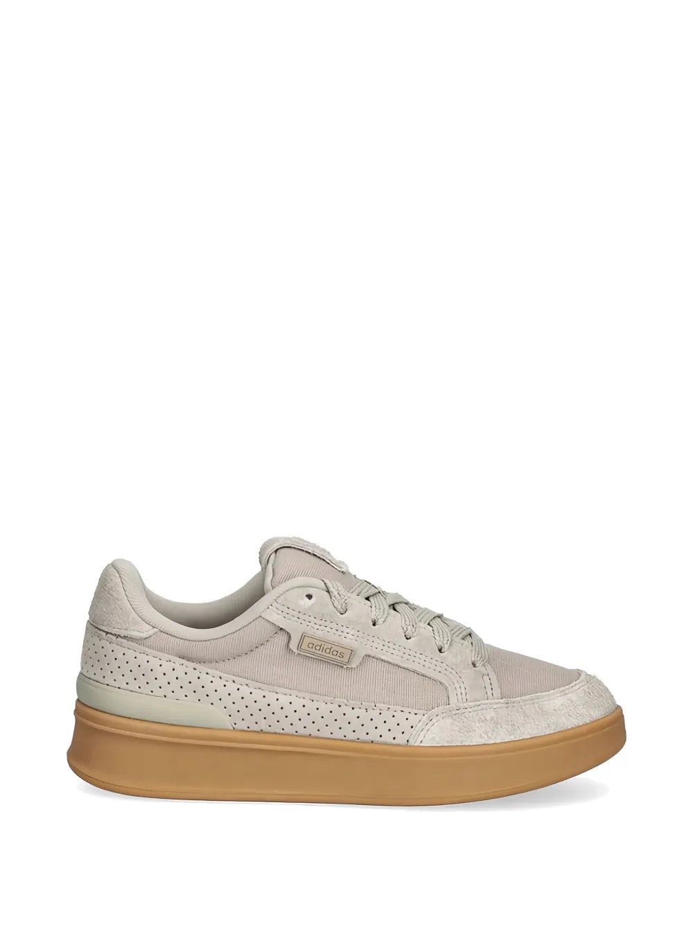 adidas perforated sneakers Beige