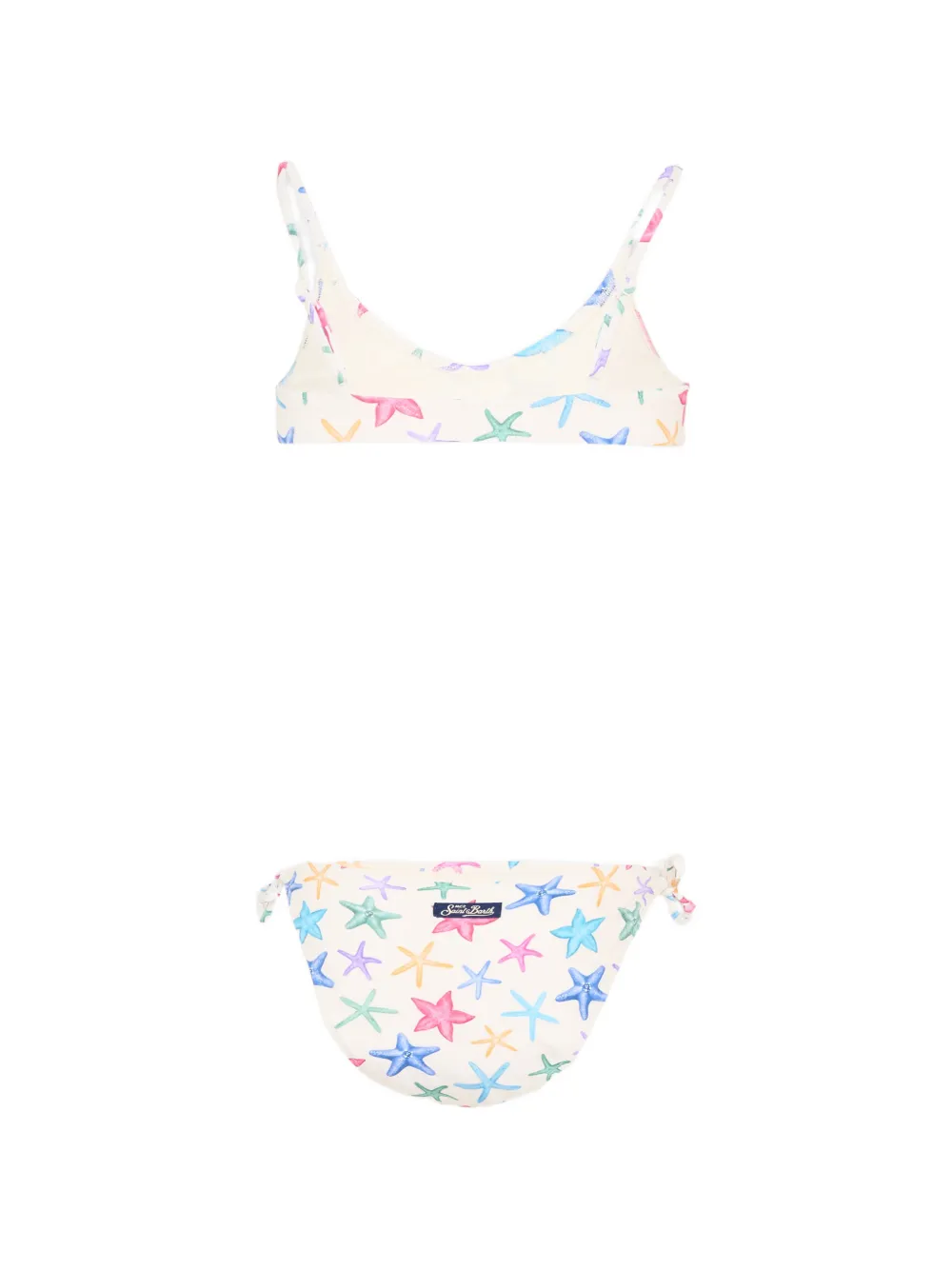 MC2 Saint Barth Kids Bikini met zeesterprint Wit