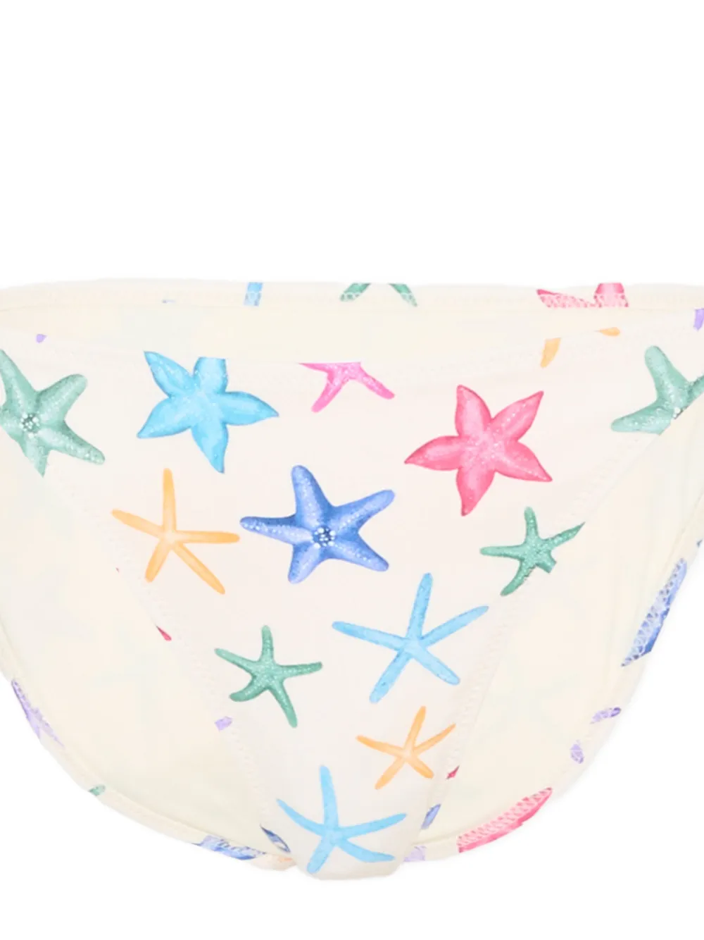 MC2 Saint Barth Kids Bikini met zeesterprint Wit