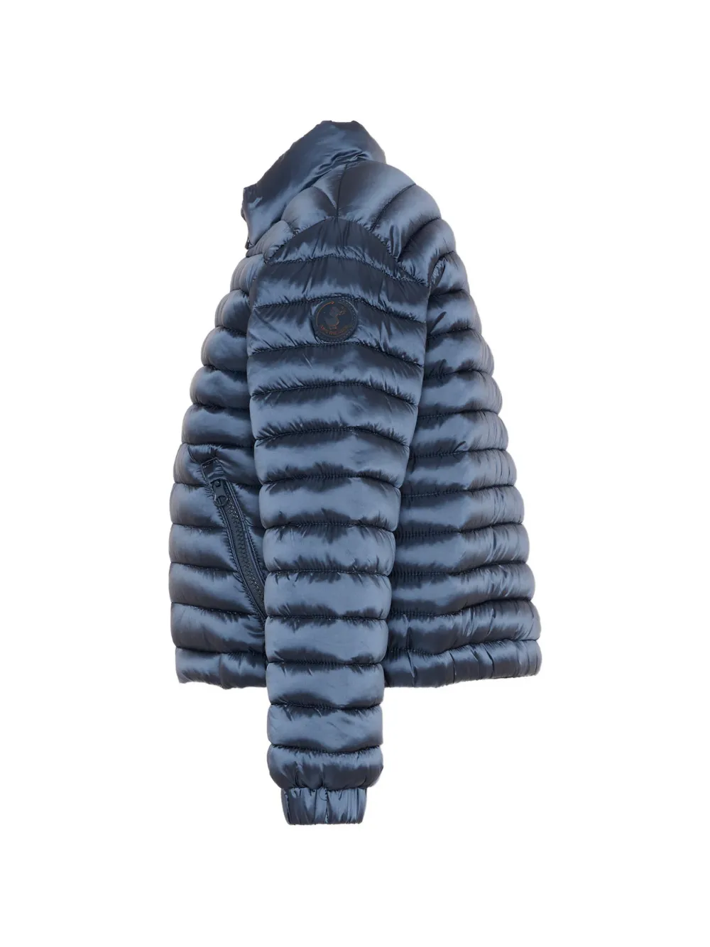  Save The Duck Kids Zip Quilted Jacket - Blue 