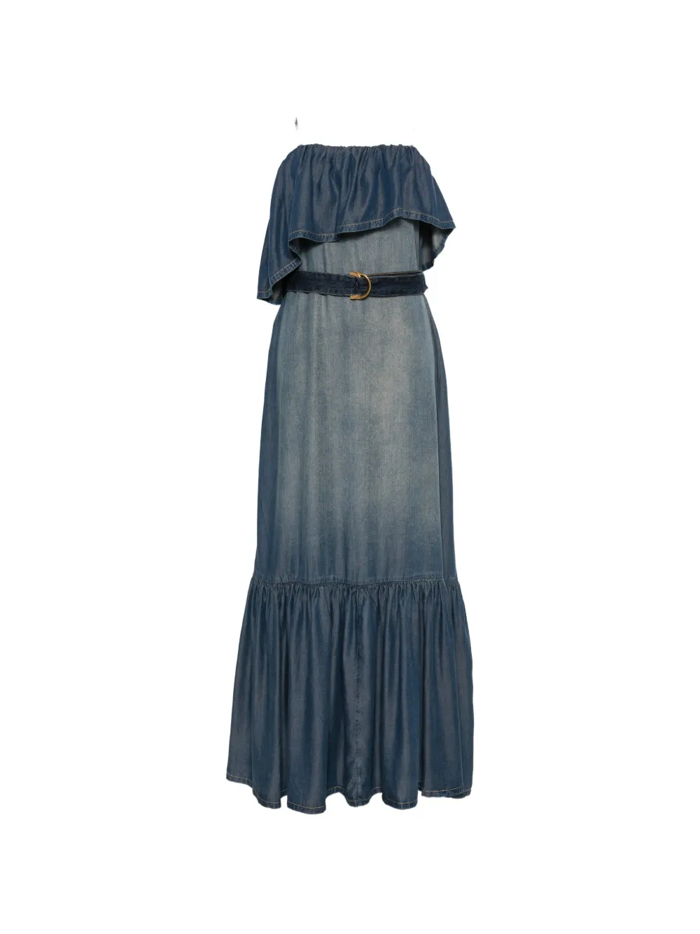 PINKO ruffled maxi dress - Blu