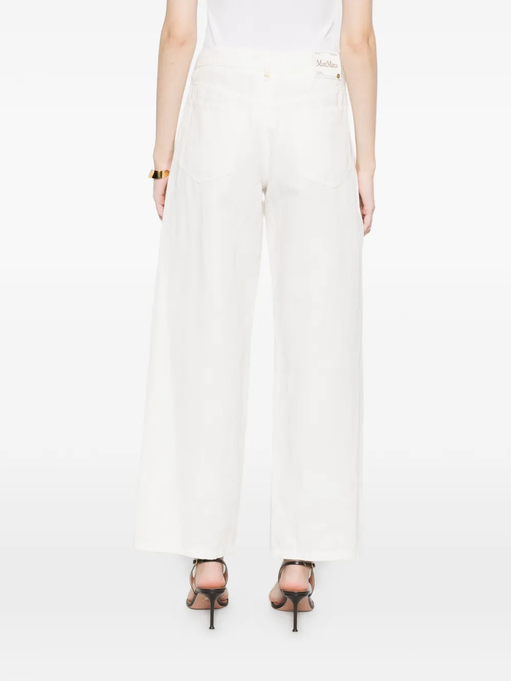'S Max Mara Straight broek Wit