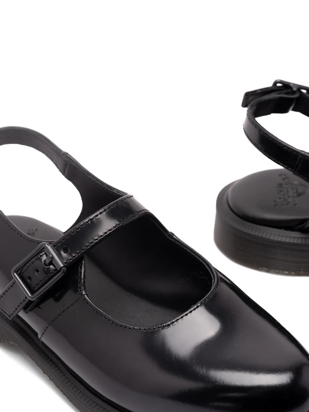 Dr. Martens Madaline leren Mary Jane slingback sandalen met gesp Zwart