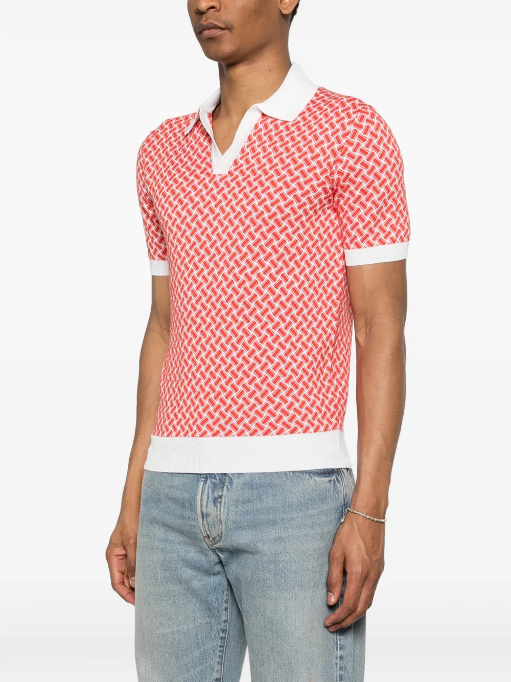  Drumohr Geometric-pattern T-shirt - Red 
