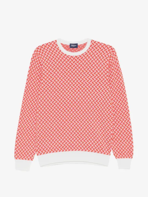 Drumohr geometric-pattern sweater