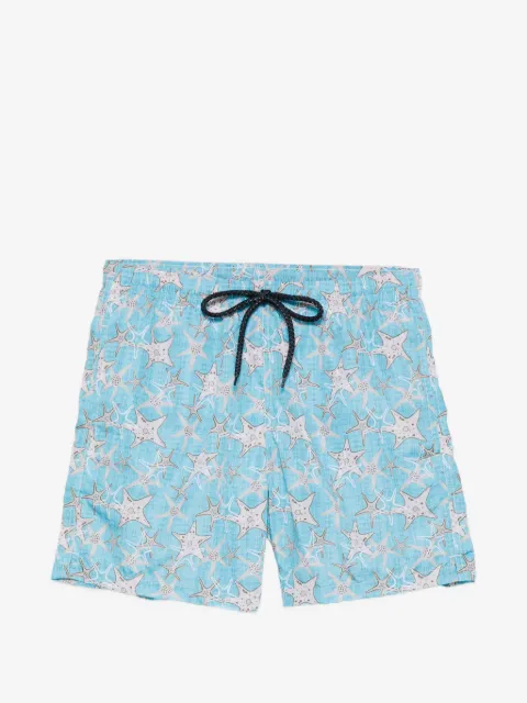 Drumohr shorts de playa con estrellas de mar estampadas