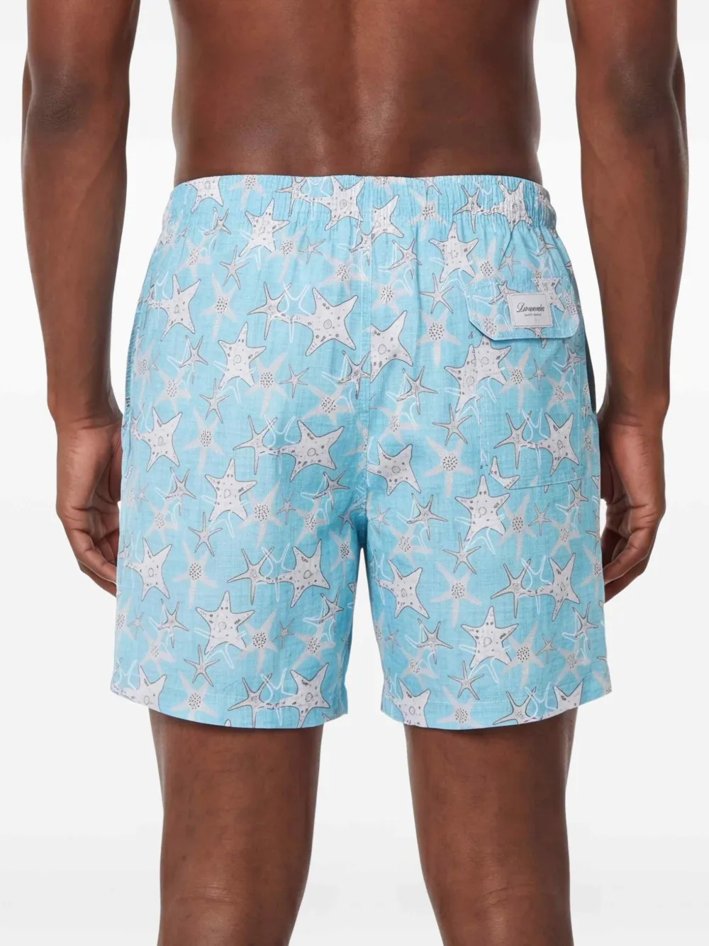 Drumohr Zwembroek met print Blauw