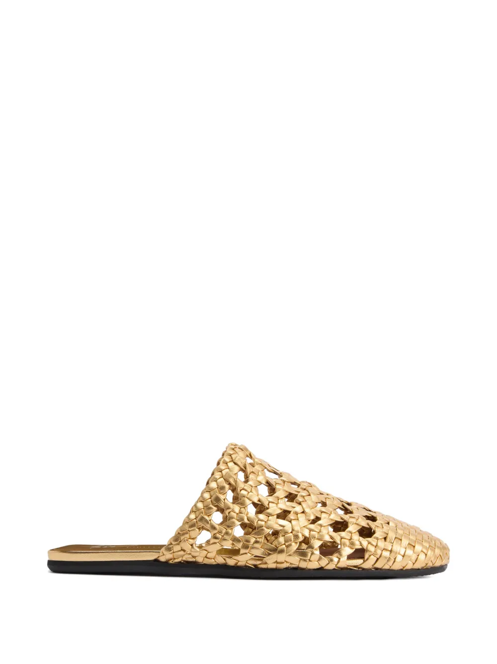 Giuseppe Zanotti Slippers intrecciate - Oro