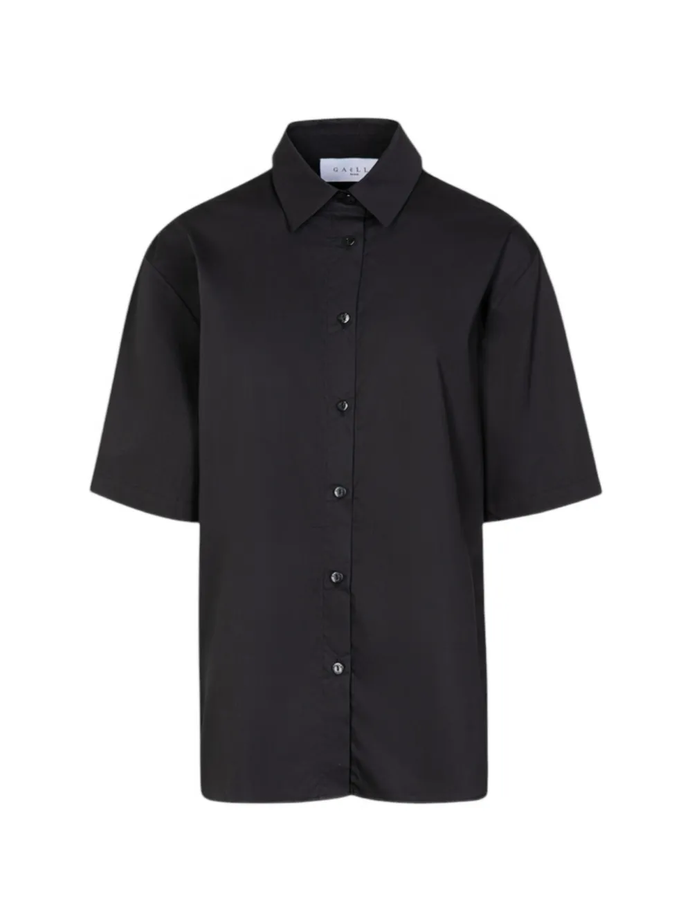 Gaelle short-sleeve cotton shirt - Nero