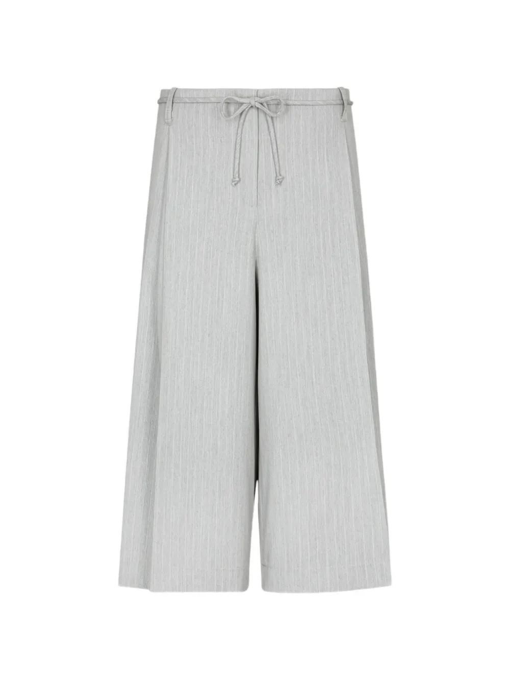 Gaelle pinstripe-pattern drawstring-waist shorts - Grigio