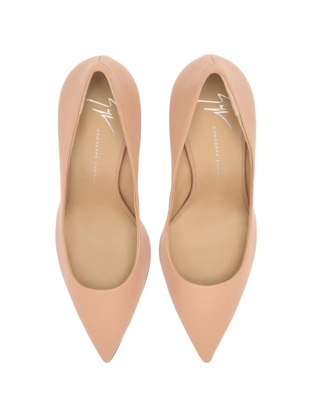 Giuseppe Zanotti lucrezia leather court shoes Beige