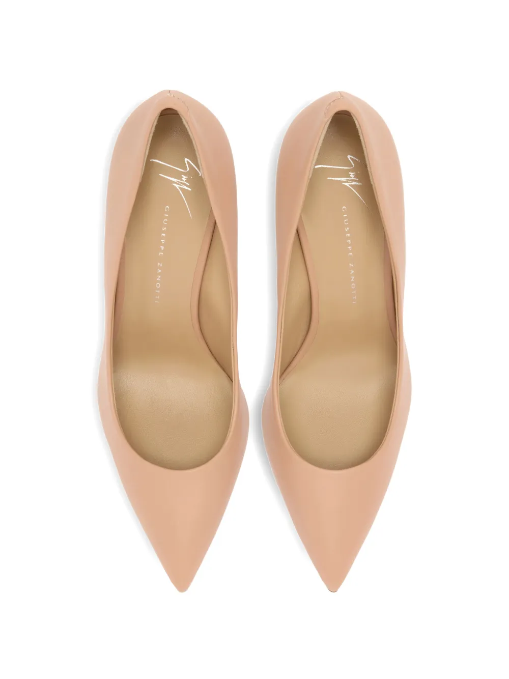 Giuseppe Zanotti leather covered court shoes Beige