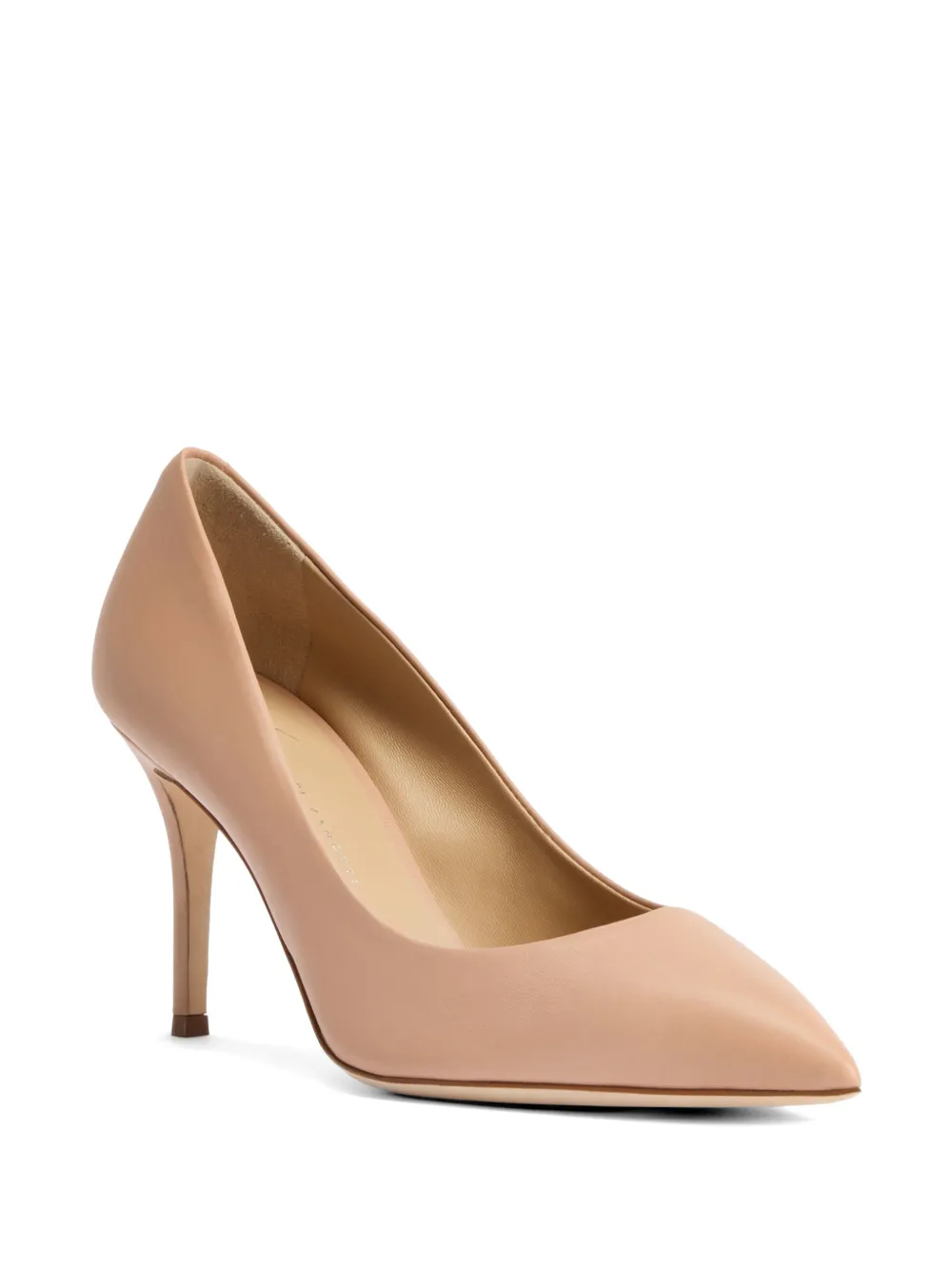 Giuseppe Zanotti leather covered court shoes Beige