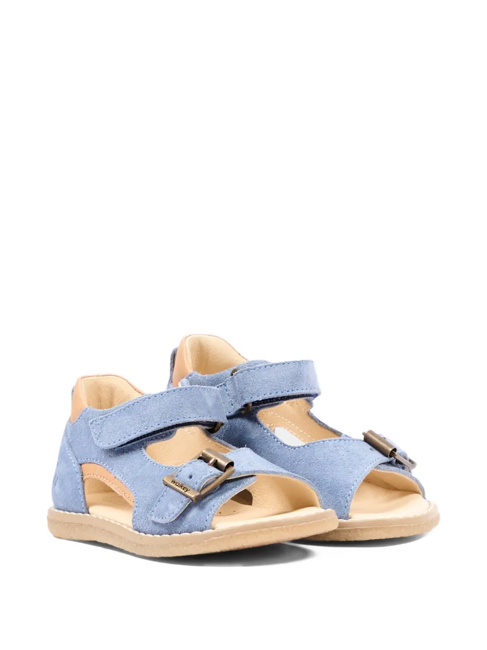 Walkey buckle leather sandals - Blu