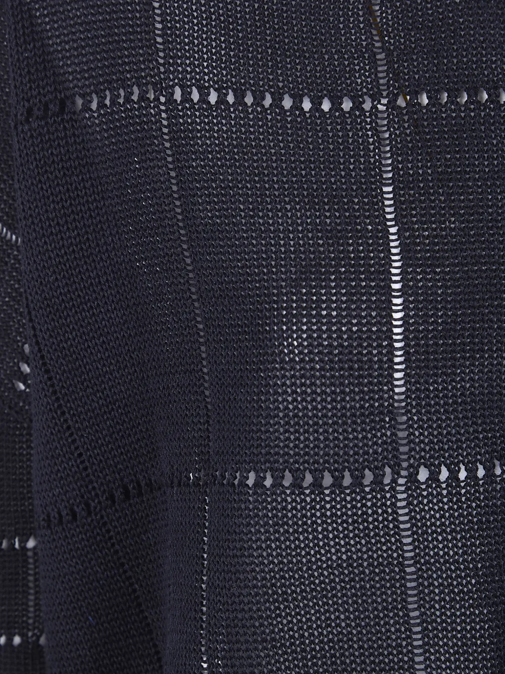  Y's Grid Button Cardigan - Blue 