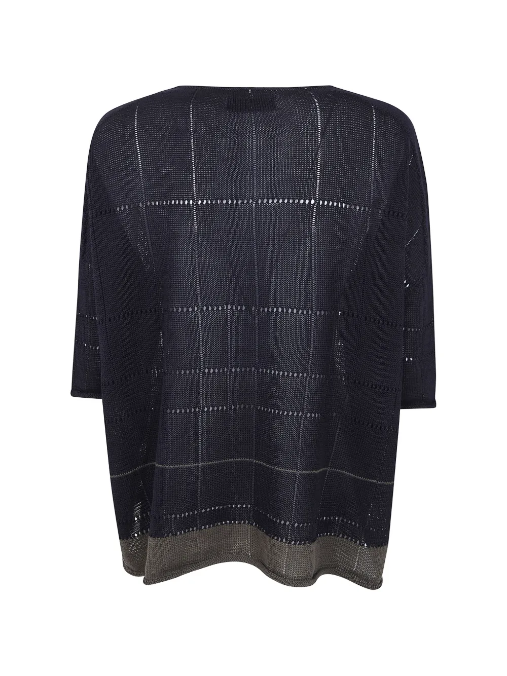  Y's Grid Button Cardigan - Blue 
